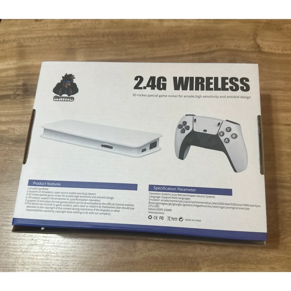 GameStick 2.4G Wireless Home Console White 3D Rocker High Sensitivity Antiskid